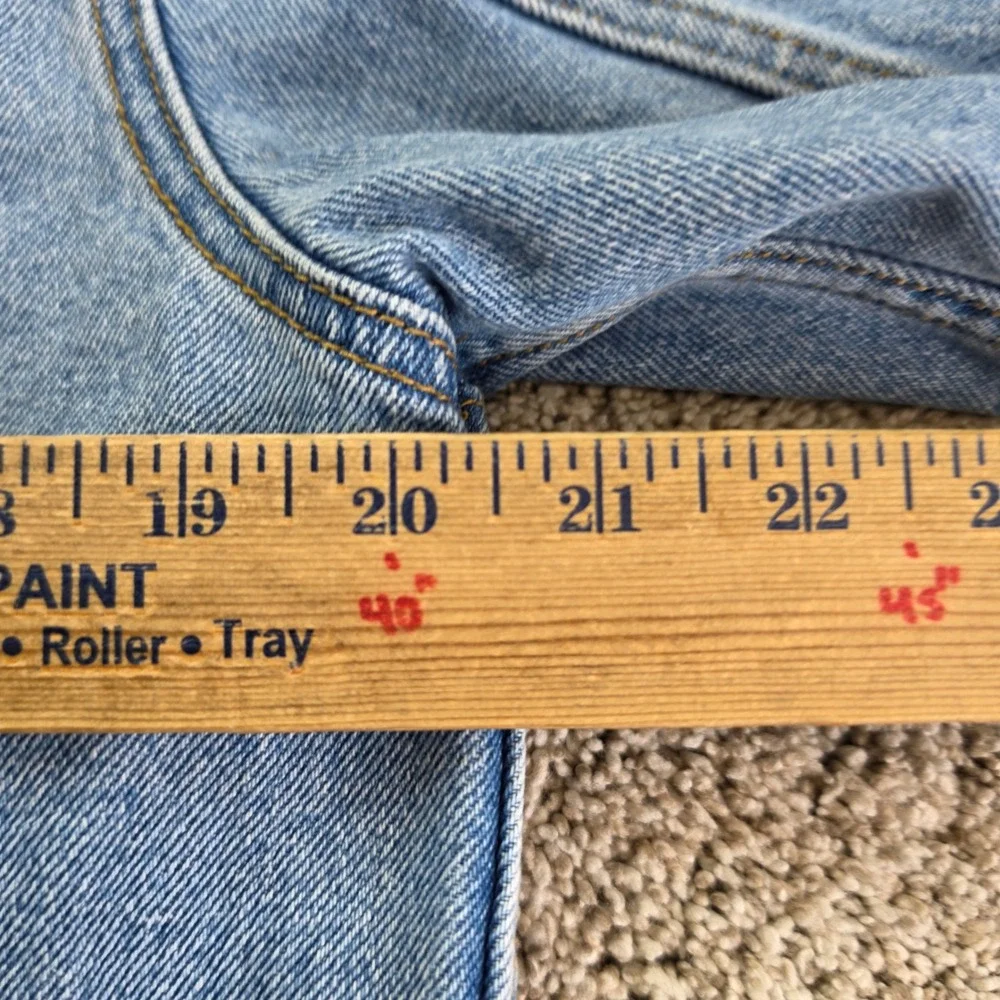 The Rail Denim Trucker Biker Jacket Mens Medium Light Wash Blue Casual Ladies